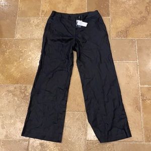 Grace Elements Linen Pants size 12 black. NWT